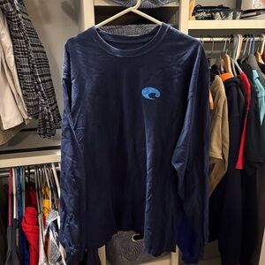 Costa Men's Deep Blue Long Sleeve Tee